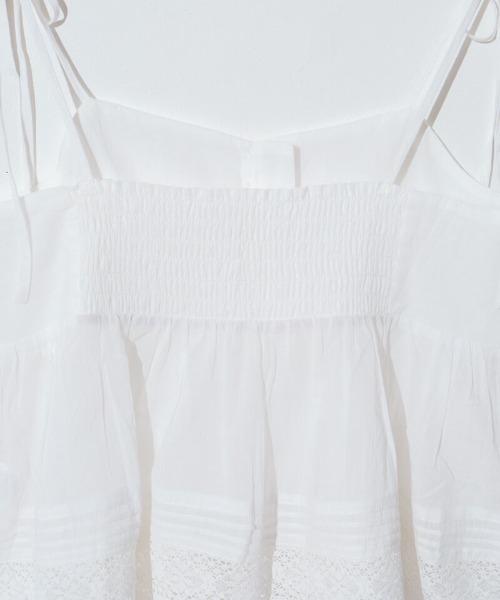 flower（フラワー）の「エデンレースビスチェ（キャミソール・レディース・ブラック/ホワイト・FREE）」の9枚目の写真