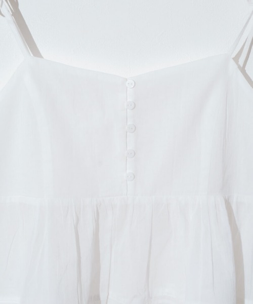 flower（フラワー）の「エデンレースビスチェ（キャミソール・レディース・ブラック/ホワイト・FREE）」の8枚目の写真