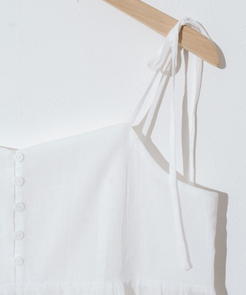 flower（フラワー）の「エデンレースビスチェ（キャミソール・レディース・ブラック/ホワイト・FREE）」の7枚目の写真