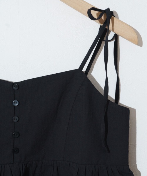 flower（フラワー）の「エデンレースビスチェ（キャミソール・レディース・ブラック/ホワイト・FREE）」の4枚目の写真