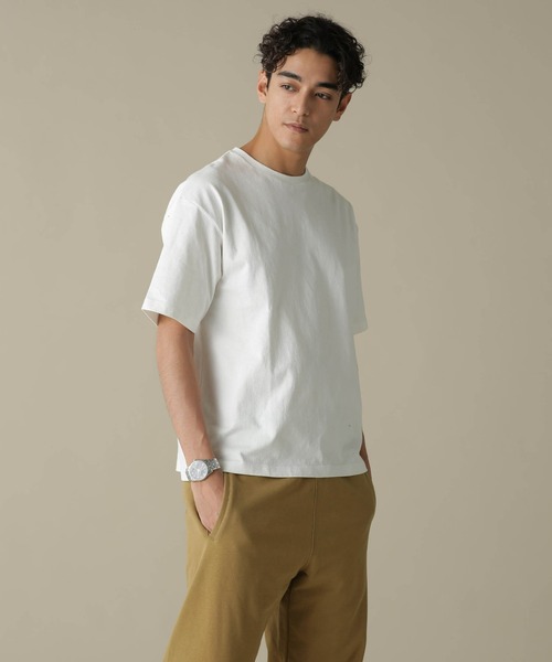 NANO universe(ナノユニバース)の「「NJ/CLUB」HOMESTOCK ガーメントダイコットンヘンプTシャツ(Tシャツ/カットソー・メンズ・ダークオレンジ/スミクロ/ベージュ/ホワイト・M/L)」の15枚目の写真