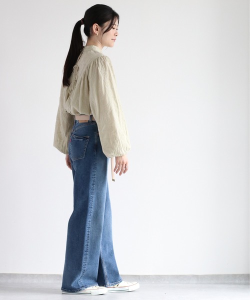 cepo(セポ)の「ベルト付きデニムクラッシュストレート<セットアップ可能>(デニムパンツ・レディース・ブルー系2/ブルー系3・S/M/L)」の20枚目の写真