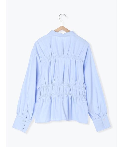 ehka sopo（エヘカソポ）の「シャーリングシャツ（シャツ/ブラウス・レディース・サックスブルー/オフホワイト/ピンク・F）」の10枚目の写真