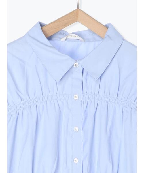 ehka sopo（エヘカソポ）の「シャーリングシャツ（シャツ/ブラウス・レディース・サックスブルー/オフホワイト/ピンク・F）」の11枚目の写真