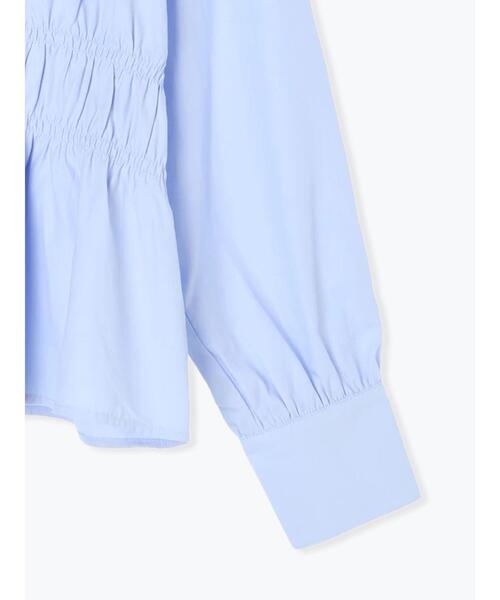 ehka sopo（エヘカソポ）の「シャーリングシャツ（シャツ/ブラウス・レディース・サックスブルー/オフホワイト/ピンク・F）」の12枚目の写真