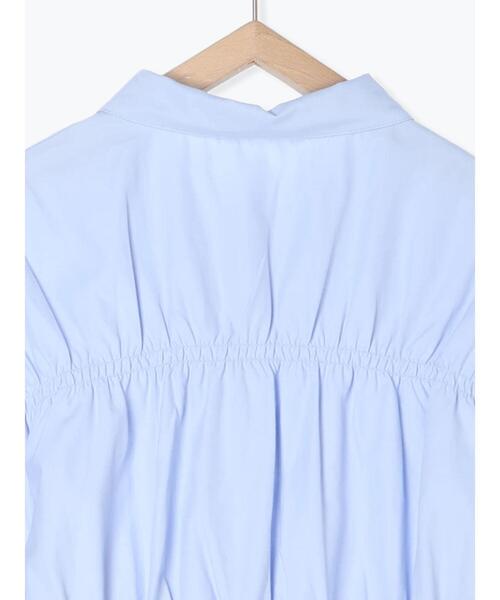 ehka sopo（エヘカソポ）の「シャーリングシャツ（シャツ/ブラウス・レディース・サックスブルー/オフホワイト/ピンク・F）」の6枚目の写真