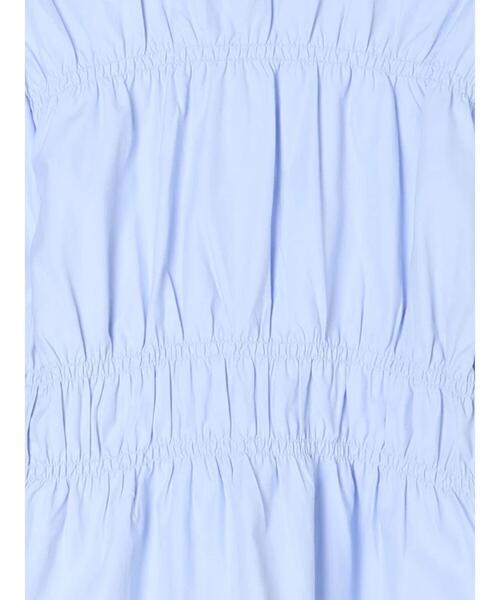 ehka sopo（エヘカソポ）の「シャーリングシャツ（シャツ/ブラウス・レディース・サックスブルー/オフホワイト/ピンク・F）」の4枚目の写真