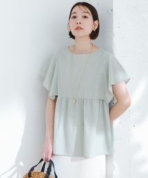 F by ROSSO | 『UR TECH Smart Linen Touch』F by ROSSO　スクエアスリーブブラウス(シャツ/ブラウス)