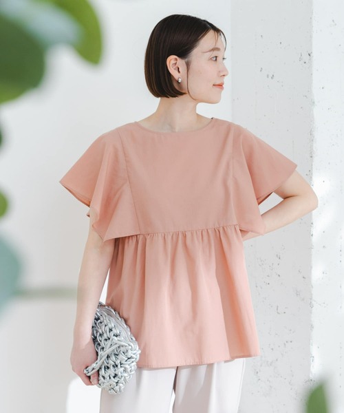 F by ROSSO(エフバイロッソ)の「『UR TECH Smart Linen Touch』F by ROSSO スクエアスリーブブラウス(シャツ/ブラウス・レディース・ピンク/ミント/グリーン系その他/ネイビー/オフホワイト・FREE)」の12枚目の写真