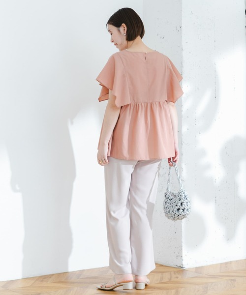 F by ROSSO(エフバイロッソ)の「『UR TECH Smart Linen Touch』F by ROSSO スクエアスリーブブラウス(シャツ/ブラウス・レディース・ピンク/ミント/グリーン系その他/ネイビー/オフホワイト・FREE)」の14枚目の写真