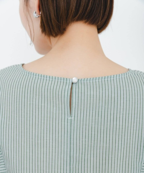 F by ROSSO(エフバイロッソ)の「『UR TECH Smart Linen Touch』F by ROSSO スクエアスリーブブラウス(シャツ/ブラウス・レディース・ピンク/ミント/グリーン系その他/ネイビー/オフホワイト・FREE)」の18枚目の写真