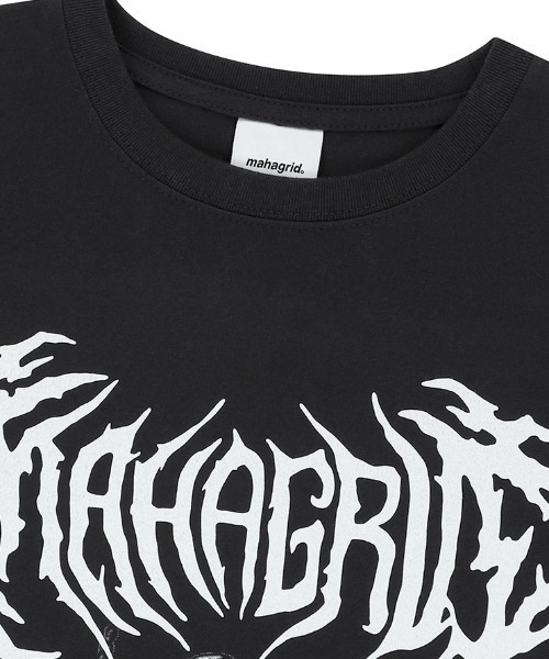 mahagrid/マハグリッド』 SKELETON GOTH LOGO TEE/ゴスロゴT