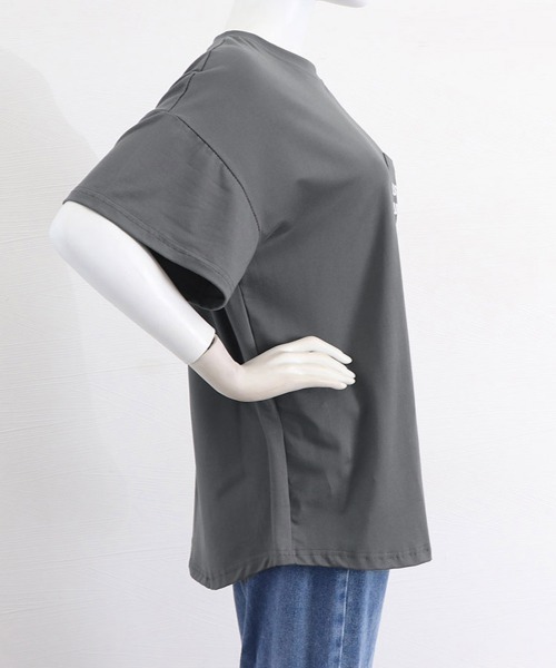 Miniministore（ミニミニストア）の「バックプリントロゴ オーバーサイズ（Tシャツ/カットソー・レディース・ブルー/ダークグレー/ブラック/オフホワイト・FREE）」の14枚目の写真
