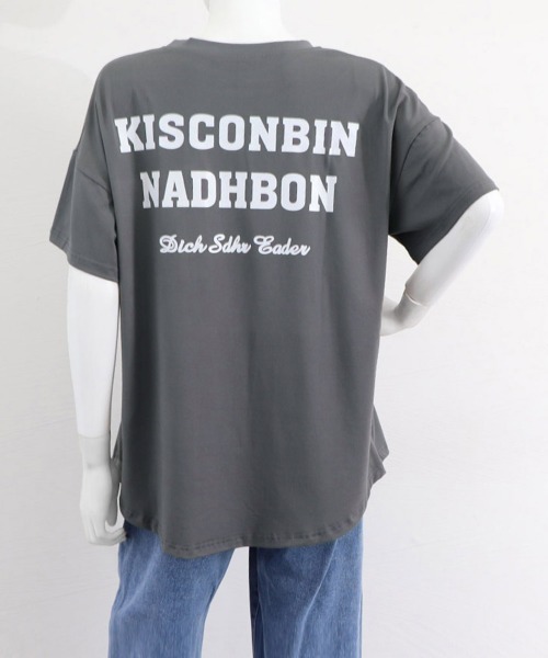 Miniministore（ミニミニストア）の「バックプリントロゴ オーバーサイズ（Tシャツ/カットソー・レディース・ブルー/ダークグレー/ブラック/オフホワイト・FREE）」の15枚目の写真
