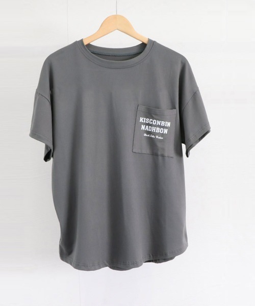 Miniministore（ミニミニストア）の「バックプリントロゴ オーバーサイズ（Tシャツ/カットソー・レディース・ブルー/ダークグレー/ブラック/オフホワイト・FREE）」の16枚目の写真