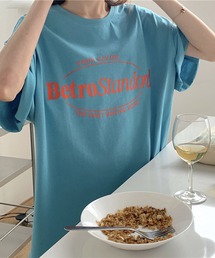 カラー プリントビッグTシャツ