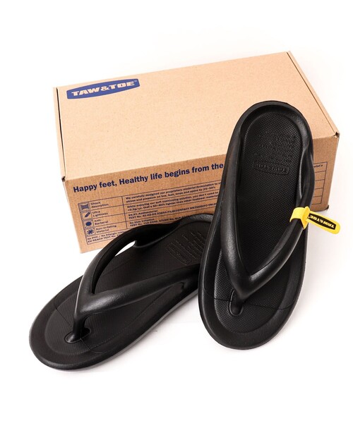 TAW&TOE（トーアンドトー）の「【TAW&TOE/トーアンドトー】ZEROVITY Flipflop OG リカバリーサンダル（サンダル・メンズ・ブラック/チャコールグレー・XL/L/M）」の11枚目の写真