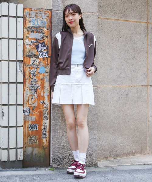 3.3 Field Trip （3.3フィールドトリップ）の「3.3 Field Trip／フリンジデニムスカート（デニムスカート・レディース・ブルー/ブラック/ホワイト・MEDIUM/LARGE）」の4枚目の写真