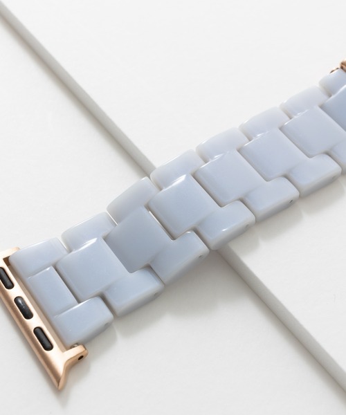 emonique（エモニーク）の「レジン製 Apple Watch Band スマートウォッチバンド【38/40/41/42/44/45/49mm対応】（デジタル腕時計・レディース・ピンク/クリアブルー/ライトブルー/アイボリー/オフホワイト/ブルー/クリア/グリーン/ホワイト/ミント・42/38）」の14枚目の写真
