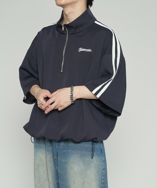 ADAMASTE(アダマスト)の「サイドラインハーフジップ TEE(Tシャツ/カットソー・メンズ・ブラック/ブルー/ライトグレー・MEDIUM/LARGE)」の22枚目の写真