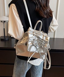 リボンギャザーバックパック