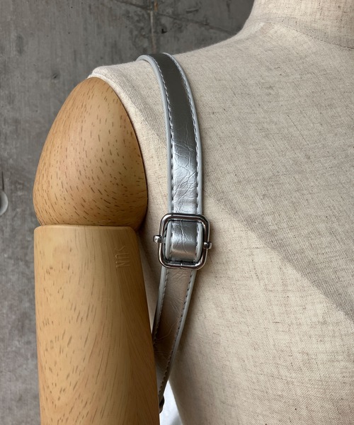 meJane（ミージェーン）の「リボンギャザーバックパック（バックパック/リュック・レディース・ブラック/オフホワイト/シルバー・FREE）」の5枚目の写真