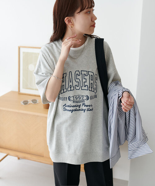 セール】【WEB限定】ピグメントカットオフロゴスウェット《ユニ  