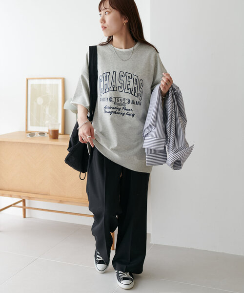 セール】【WEB限定】ピグメントカットオフロゴスウェット《ユニ  