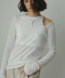 ETRE TOKYO | デザインネックレイヤードプルオーバー(Tシャツ/カットソー)