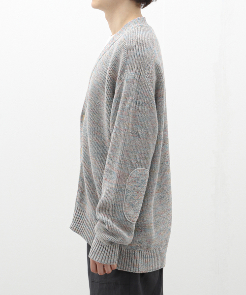 EDIFICE（エディフィス）の「LA BOUCLE (ラブークル) シルクリネン Space Dyed カーディガン（カーディガン/ボレロ・メンズ・A/アイボリー・LARGE）」の5枚目の写真