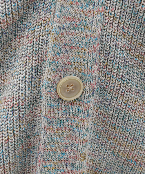 EDIFICE（エディフィス）の「LA BOUCLE (ラブークル) シルクリネン Space Dyed カーディガン（カーディガン/ボレロ・メンズ・A/アイボリー・LARGE）」の12枚目の写真