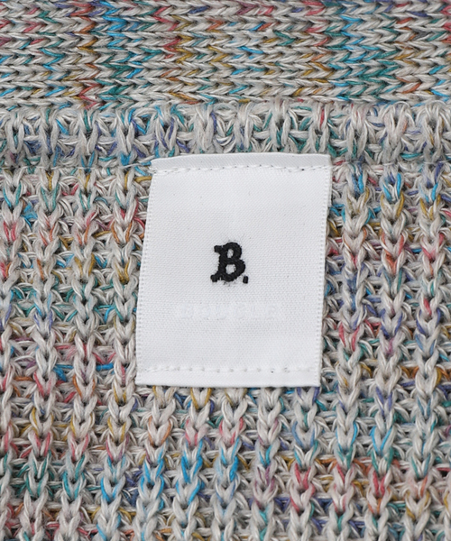 EDIFICE（エディフィス）の「LA BOUCLE (ラブークル) シルクリネン Space Dyed カーディガン（カーディガン/ボレロ・メンズ・A/アイボリー・LARGE）」の14枚目の写真