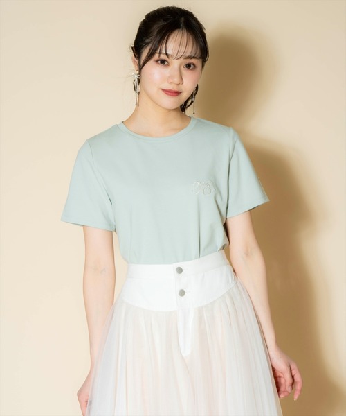 WILLSELECTION(ウィルセレクション)の「WSロゴTシャツ(Tシャツ/カットソー・レディース・ミント/ピンク/オフホワイト・FREE)」の2枚目の写真