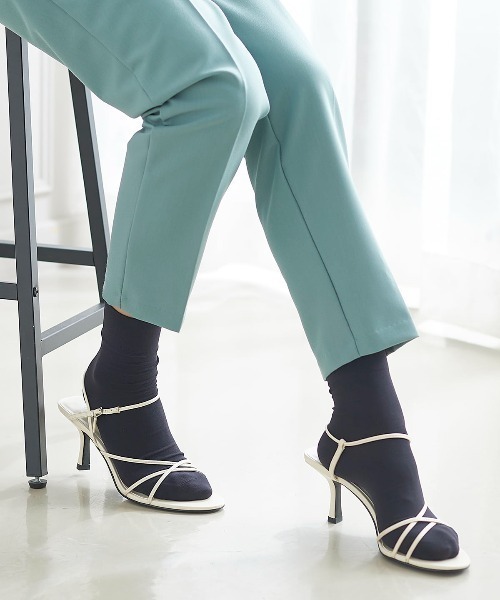 tutuanna(チュチュアンナ)の「【3足組】ハイマルチナイロン深すくい無地ソックス15cm丈(黒)(ソックス/靴下・レディース・ブラック・M)」の2枚目の写真