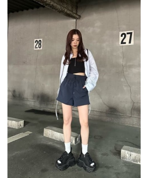 SLY CRUSH RIB S/PT クラッシュ リブ ショートパンツ SLY | CRUSH RIB ショートパンツ (ショートパンツ ) |SHEL'TTER