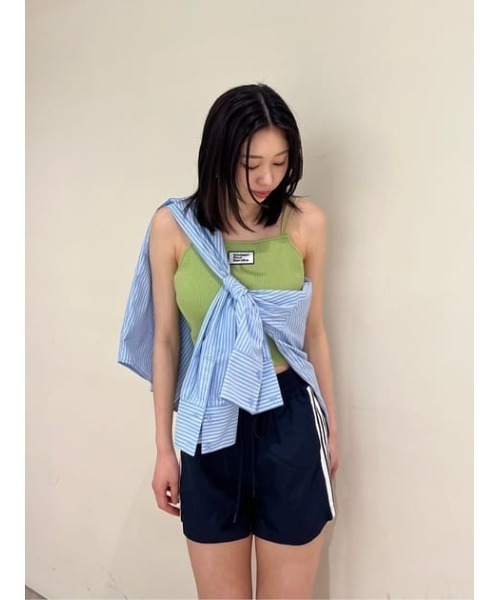 SLY（スライ）の「DROST LINE S/PT ドロスト ライン ショートパンツ（スラックス・レディース・ネイビー/レッド・FREE）」の21枚目の写真