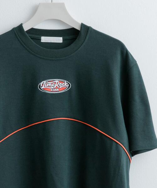 SENSE OF PLACE by URBAN RESEARCH(センスオブプレイスバイアーバンリサーチ)の「ブロックドデザインTシャツ(5分袖)(Tシャツ/カットソー・メンズ・ブルー/ブラック/グリーン・MEDIUM/LARGE)」の3枚目の写真