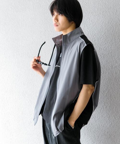 SENSE OF PLACE by URBAN RESEARCH(センスオブプレイスバイアーバンリサーチ)の「ブロックドデザインTシャツ(5分袖)(Tシャツ/カットソー・メンズ・ブルー/ブラック/グリーン・MEDIUM/LARGE)」の7枚目の写真