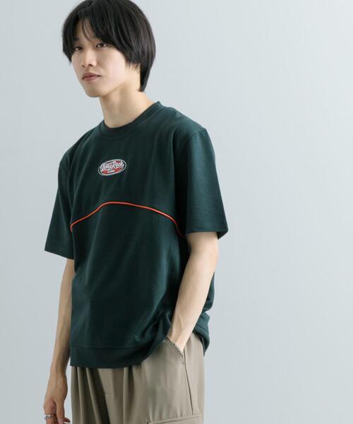 SENSE OF PLACE by URBAN RESEARCH(センスオブプレイスバイアーバンリサーチ)の「ブロックドデザインTシャツ(5分袖)(Tシャツ/カットソー・メンズ・ブルー/ブラック/グリーン・MEDIUM/LARGE)」の15枚目の写真