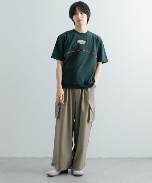 SENSE OF PLACE by URBAN RESEARCH(センスオブプレイスバイアーバンリサーチ)の「ブロックドデザインTシャツ(5分袖)(Tシャツ/カットソー・メンズ・ブルー/ブラック/グリーン・MEDIUM/LARGE)」の16枚目の写真