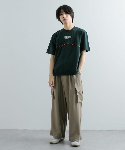 SENSE OF PLACE by URBAN RESEARCH(センスオブプレイスバイアーバンリサーチ)の「ブロックドデザインTシャツ(5分袖)(Tシャツ/カットソー・メンズ・ブルー/ブラック/グリーン・MEDIUM/LARGE)」の17枚目の写真