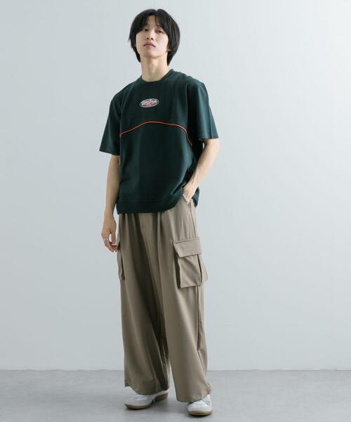 SENSE OF PLACE by URBAN RESEARCH(センスオブプレイスバイアーバンリサーチ)の「ブロックドデザインTシャツ(5分袖)(Tシャツ/カットソー・メンズ・ブルー/ブラック/グリーン・MEDIUM/LARGE)」の18枚目の写真