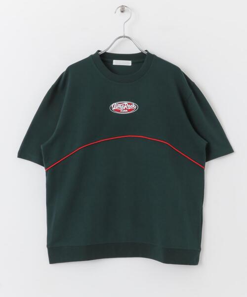 SENSE OF PLACE by URBAN RESEARCH(センスオブプレイスバイアーバンリサーチ)の「ブロックドデザインTシャツ(5分袖)(Tシャツ/カットソー・メンズ・ブルー/ブラック/グリーン・MEDIUM/LARGE)」の19枚目の写真