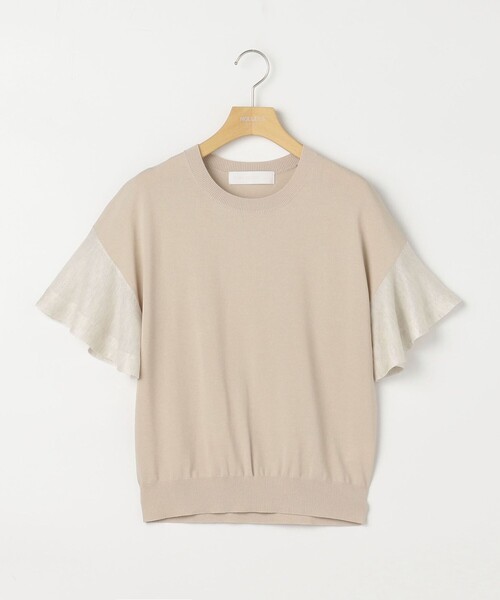 NOLLEY’S Sophi(ノーリーズソフィ)の「《手洗い可能》シアーフレアスリーブプルオーバーカットソー(ニット/セーター・レディース・ベージュ/ブラック/オフホワイト・38)」の13枚目の写真