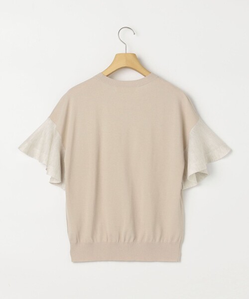 NOLLEY’S Sophi(ノーリーズソフィ)の「《手洗い可能》シアーフレアスリーブプルオーバーカットソー(ニット/セーター・レディース・ベージュ/ブラック/オフホワイト・38)」の14枚目の写真