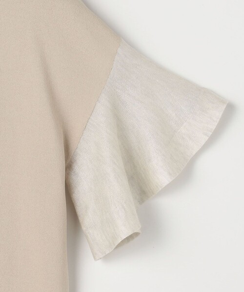 NOLLEY’S Sophi(ノーリーズソフィ)の「《手洗い可能》シアーフレアスリーブプルオーバーカットソー(ニット/セーター・レディース・ベージュ/ブラック/オフホワイト・38)」の17枚目の写真