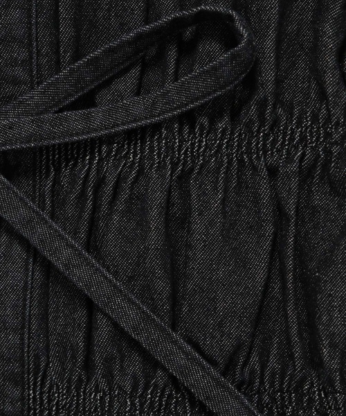 LOWRYS FARM（ローリーズファーム）の「デニムシャーリングブラウス６Ｓ 116623（シャツ/ブラウス・レディース・ブラック/ブルー・FREE）」の18枚目の写真