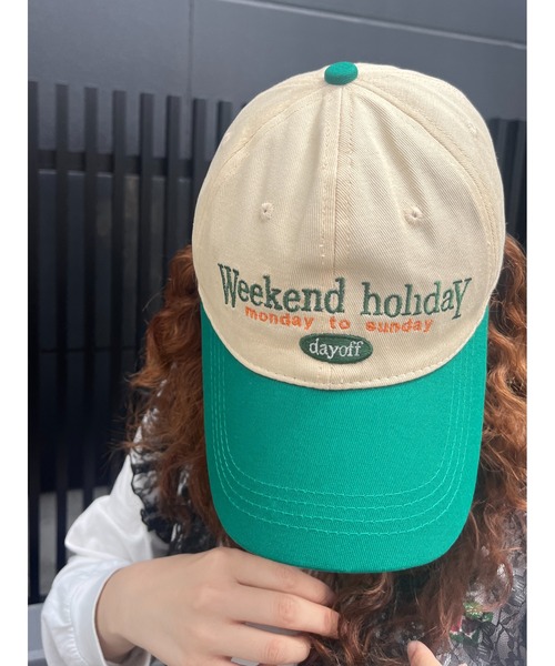 WC（ダブル シー）の「バイカラーレタリングキャップ（キャップ・レディース・ネイビー/レッド/グリーン・FREE）」の9枚目の写真