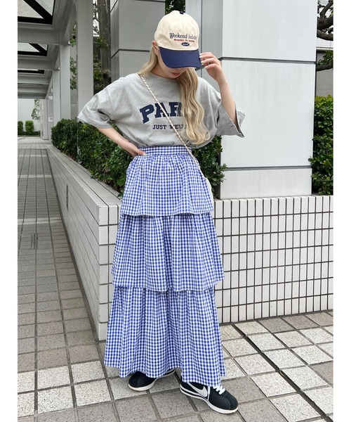 WC（ダブル シー）の「バイカラーレタリングキャップ（キャップ・レディース・ネイビー/レッド/グリーン・FREE）」の8枚目の写真