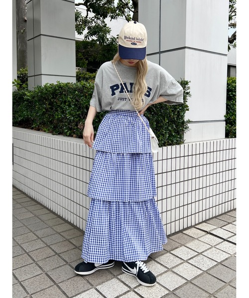 WC（ダブル シー）の「バイカラーレタリングキャップ（キャップ・レディース・ネイビー/レッド/グリーン・FREE）」の7枚目の写真